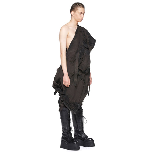 JULIUS 917SKU1-BW Dark Brown / Gas Mask Raver Skirt